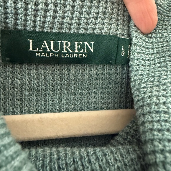 Ralph Lauren Teal Cowl Neck Sweater - Picture 4 of 6